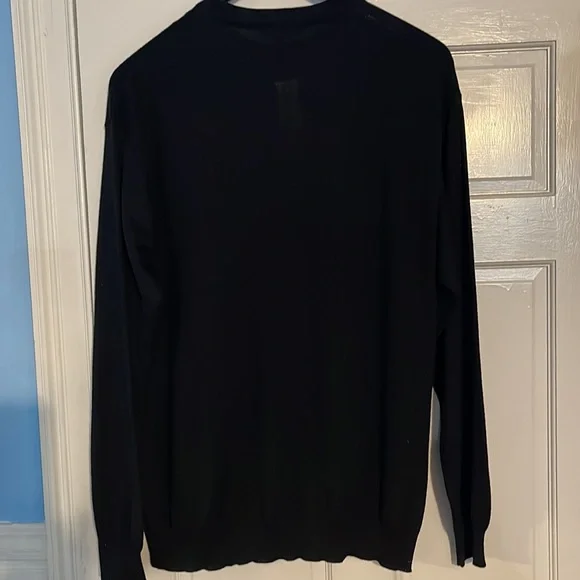 Brand new never worn black Murano men sweater shirt by Raffi. Rich black 2XT $70